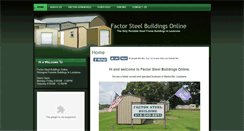 Desktop Screenshot of factorsteelbuildingsonline.com